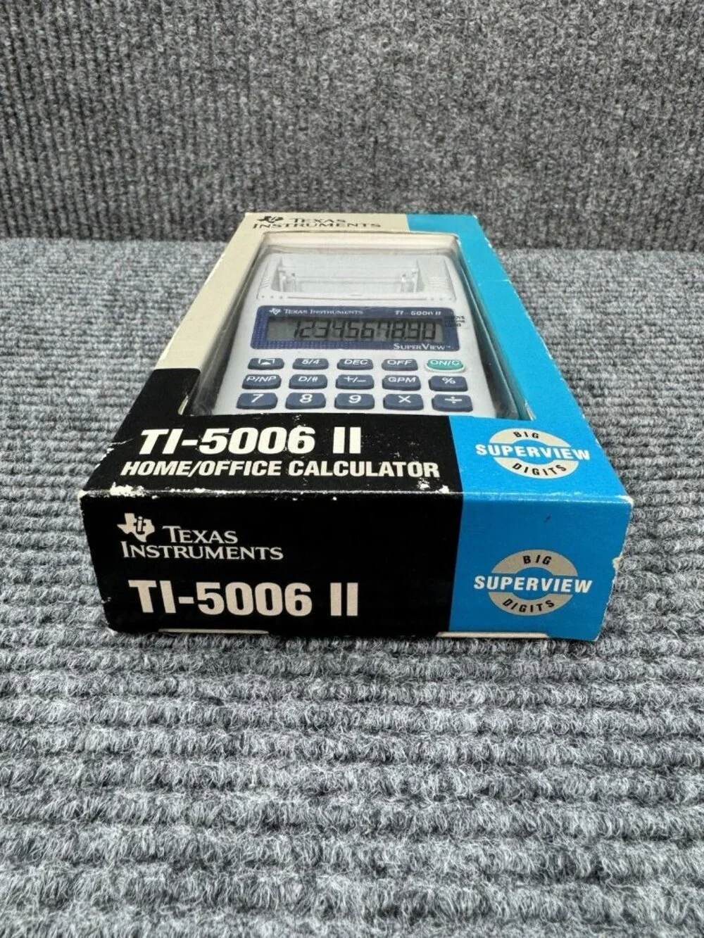 Vtg Texas Instruments Calculator TI-5006 II Super View Printing Adding Machine